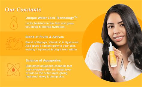 Aqualogica Glow+ Concentrate Vitamin C Face Serum with Hyaluronic Acid ...