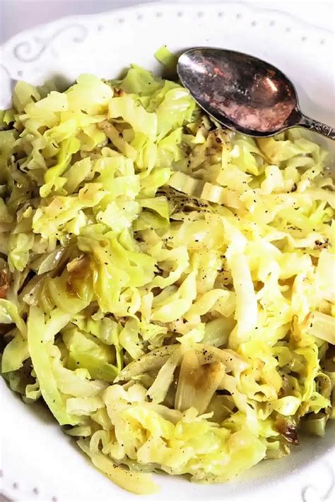 Buttered slow cooker cabbage recipe that is the perfect vegetable side ...
