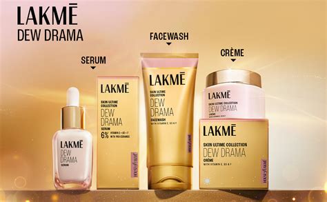 LAKMÉ Dew Drama Gel Creme, Pro-Ceramides, Vit E + Vit B + Vit F 50G ...
