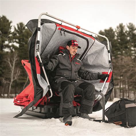 Clam Ice Team Kenai XT Thermal Ice Fishing Shelter, 1-Person - 728404 ...