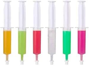 SAK 6pc Reusable 2oz Party Syringe Shooters Jello Shot Syringes with ...
