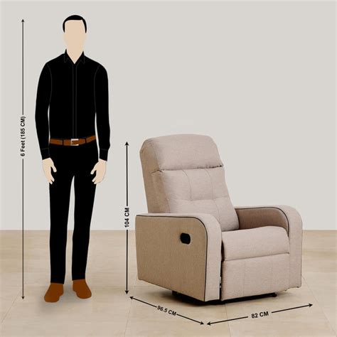 Buy Helios Toledo Fabric 1-Seater Recliner - Beige from Helios by Home ...