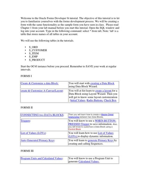 Image result for Oracle Forms Developer Tutorial Complete