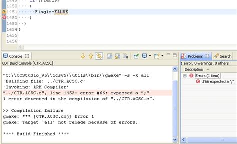 Image result for Code Composer Error