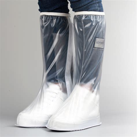 雨易思防水厂家批发男女高筒鞋套加厚骑车装备防雨鞋套PVC雨鞋套-阿里巴巴