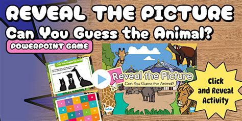 Reveal the Picture: Guess the Animal PowerPoint Game