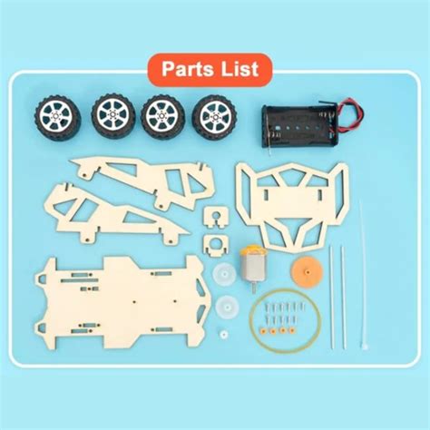 DIY Wooden 4WD Racer Car Kit Educational Craft DIY Kit – REES52