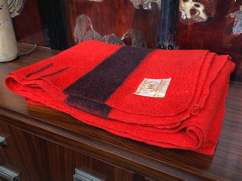 Vintage Red Hudson's Bay Company Point Blanket at 1stDibs | hudson bay ...
