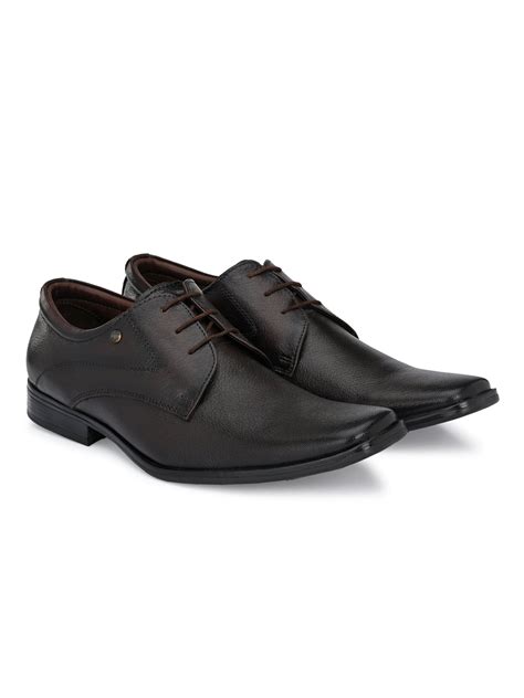Hitz Men's Brown Leather Lace-up Formal Shoes – Hitz Shoes Online