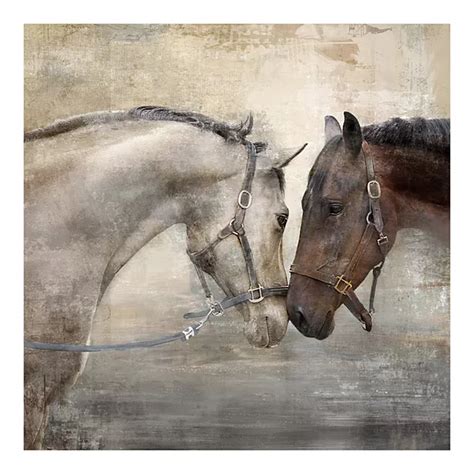 New View Gifts Together Horses Canvas Wall Art