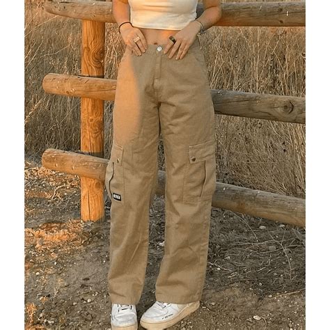Womens Khaki Pants Straight Leg
