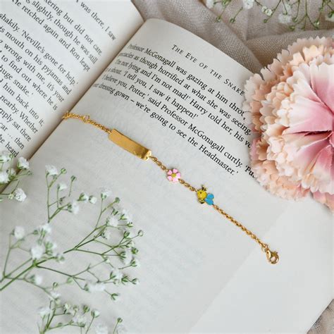 Bee & Blossom Bracelet 3.5 Grams, 18KT Gold – Doodles by Purvi