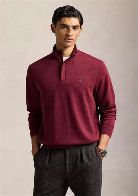 Polo Ralph Lauren Luxury Jersey Quarter-Zip Pullover | Belk