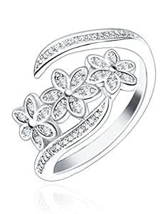 Karatcart Platinum Plated Silver Metal Elegant Austrian Crystal ...