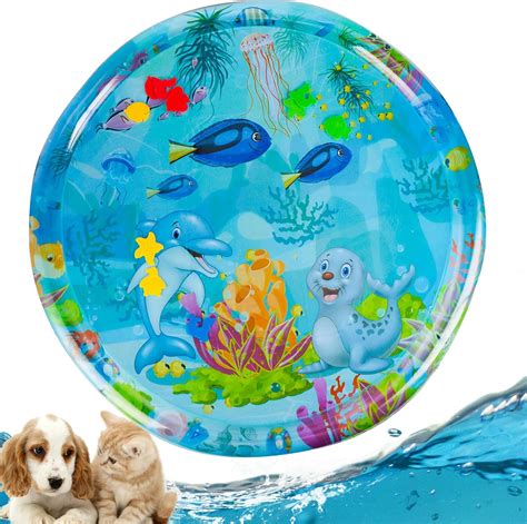 Amazon.com : Sensory Water Play Mat for Cats, Water Tummy Time Mat ...