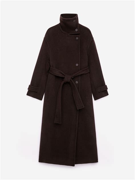 Oversized Wool-Blend Coat – Dark Brown – Women – ARKET NO