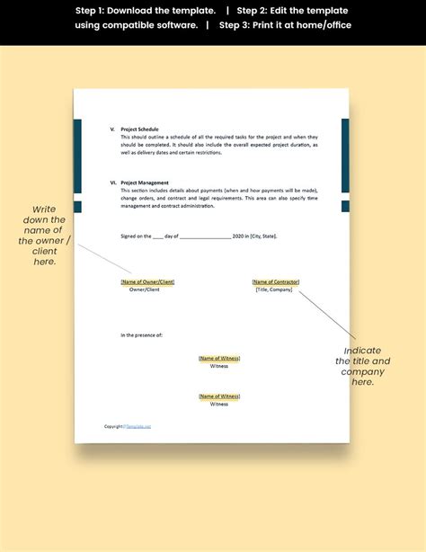 Sample Residential Construction Scope of Work Template in Google Docs ...