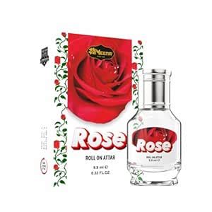 MEENA Rose Roll On Attar, Alcohol-Free Pure Concentrated Perfume Oil, 9 ...