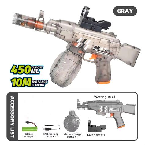 Mini AK Water Gun | Battery Powered Water Gun – Gel Blasters India