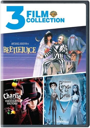 Buy Beetlejuice / Charlie and the Chocolate Factory / Corpse Bride (DVD ...