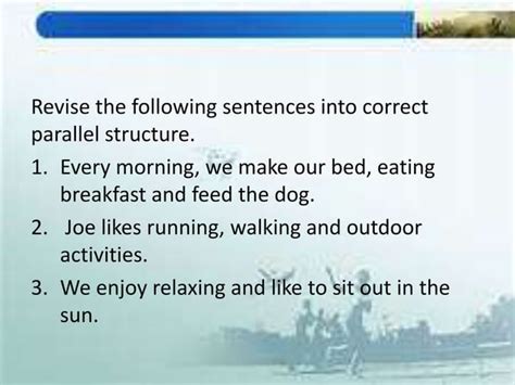 Image result for Use Parallel Structures