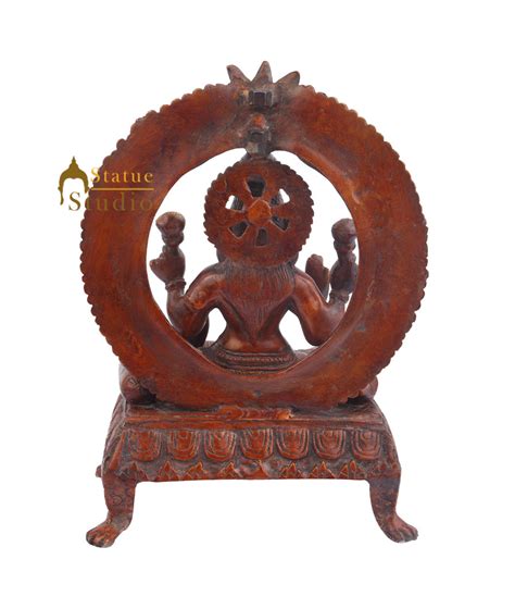 Indian Brass Handicraft Decorative Hindu Goddess Of Wealth Lakshmi Mur ...
