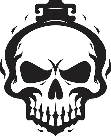 Mystical Curse Emblem Cryptic Vector Symbol Undying Skull Vector ...