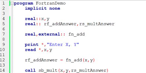Image result for Subroutine Fortan Program