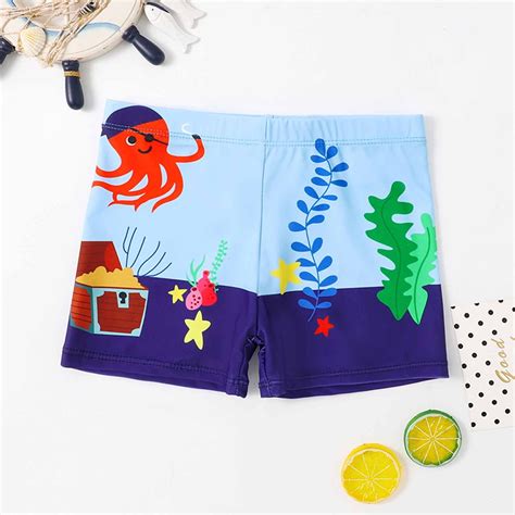 Herrnalise Boys Swim Trunks Toddler Swim Shorts Quick Dry Beach Swim ...