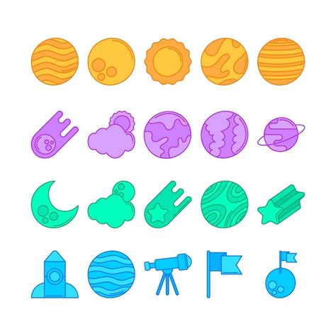 Free Vector Planets 的图像结果