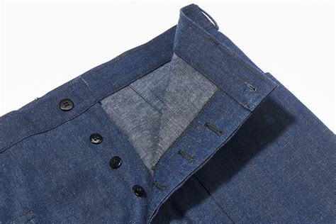 U.S. NAVY DENIM DUNGAREE TROUSERS – The Real McCoy's