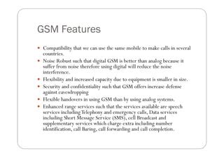 Image result for GSM Features