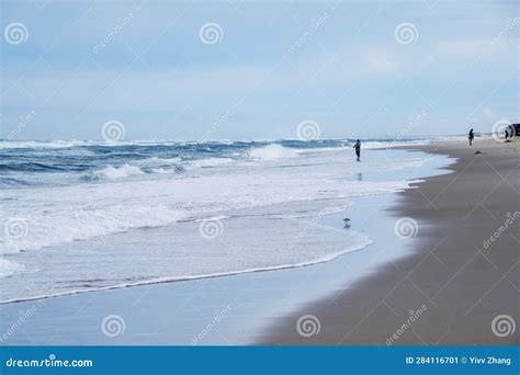 Outer Banks Beaches, North Carolina Stock Image - Image of coastline ...