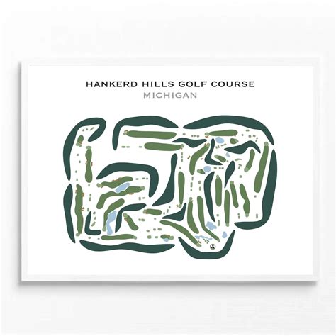 Buy the best printed golf course Hankerd Hills Golf Course, Michigan