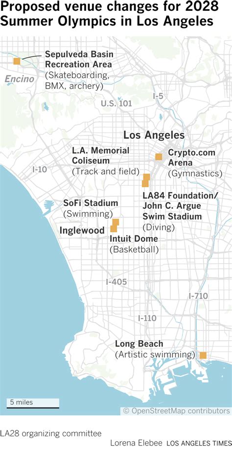 L.A. 2028 Olympics add SoFi Stadium, Intuit Dome to new venue plan - Los Angeles Times