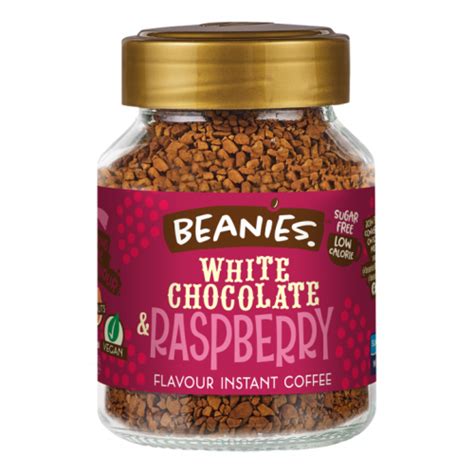BEANIES WHITE CHOCOLATE RASPBERRY INSTANT COFFEE 50G