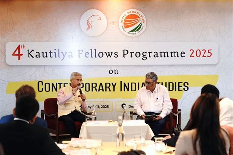 Jaishankar interacts with scholars of 4th Kautilya Fellows Program ...