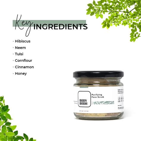 Purifying Face Scrub (Enriched with Hibiscus) – BodyBodh