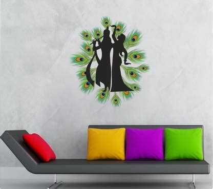 Psychedelic Collection Radha krishna with mor pankh pvc vinyl ...