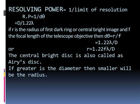 Image result for Define Resolving Power