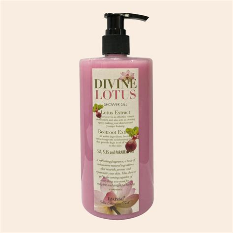 Silkening Divine Lotus Shower Gel with Organic Oil And Rosehip Oil – Nyassa
