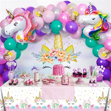 Unicorn Birthday Party Decorations Set Unicorn Happy | Ubuy India