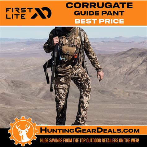 First Lite Corrugate Guide Pant – Best Price – $119.99 - Hunting Gear Deals