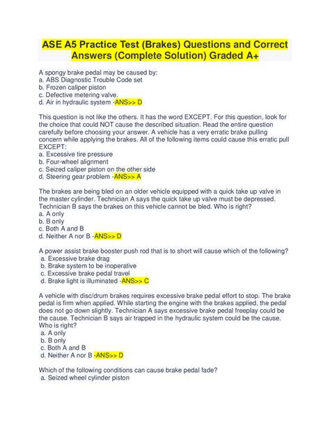 ASE Practice Questions 的图像结果