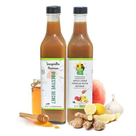 Saapattu Raman Digestive Secret-Ginger, Garlic, Lemon, Honey-Apple ...