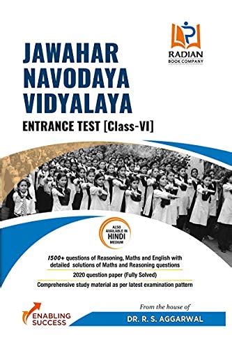 Buy Jawahar Navodaya Book For Class 6 From The House Of Rs Aggarwal ...