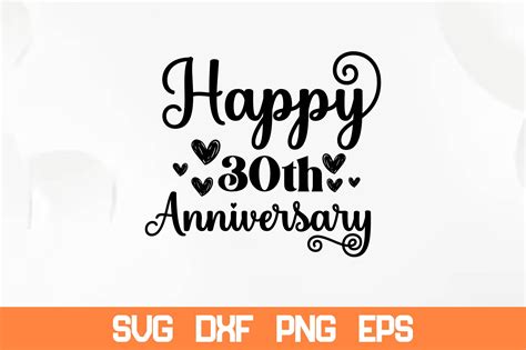 30th Happy Anniversary Svg Graphic by sadiqul7383 · Creative Fabrica