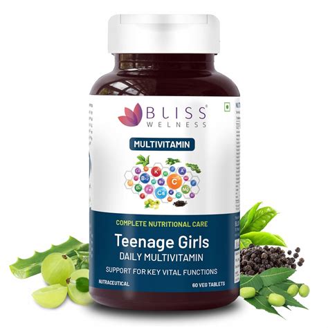 Bliss Welness Teenage Girl Multivitamin With Vitamin and Minerals ...