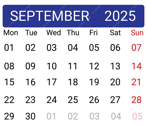 September 2025 Calendar Templates For Pdf Excel And Word