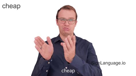 Image result for ASL Sign for Cheap